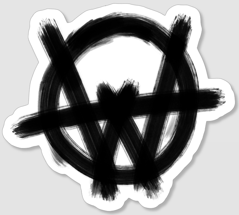 W Logo Sticker Cutout