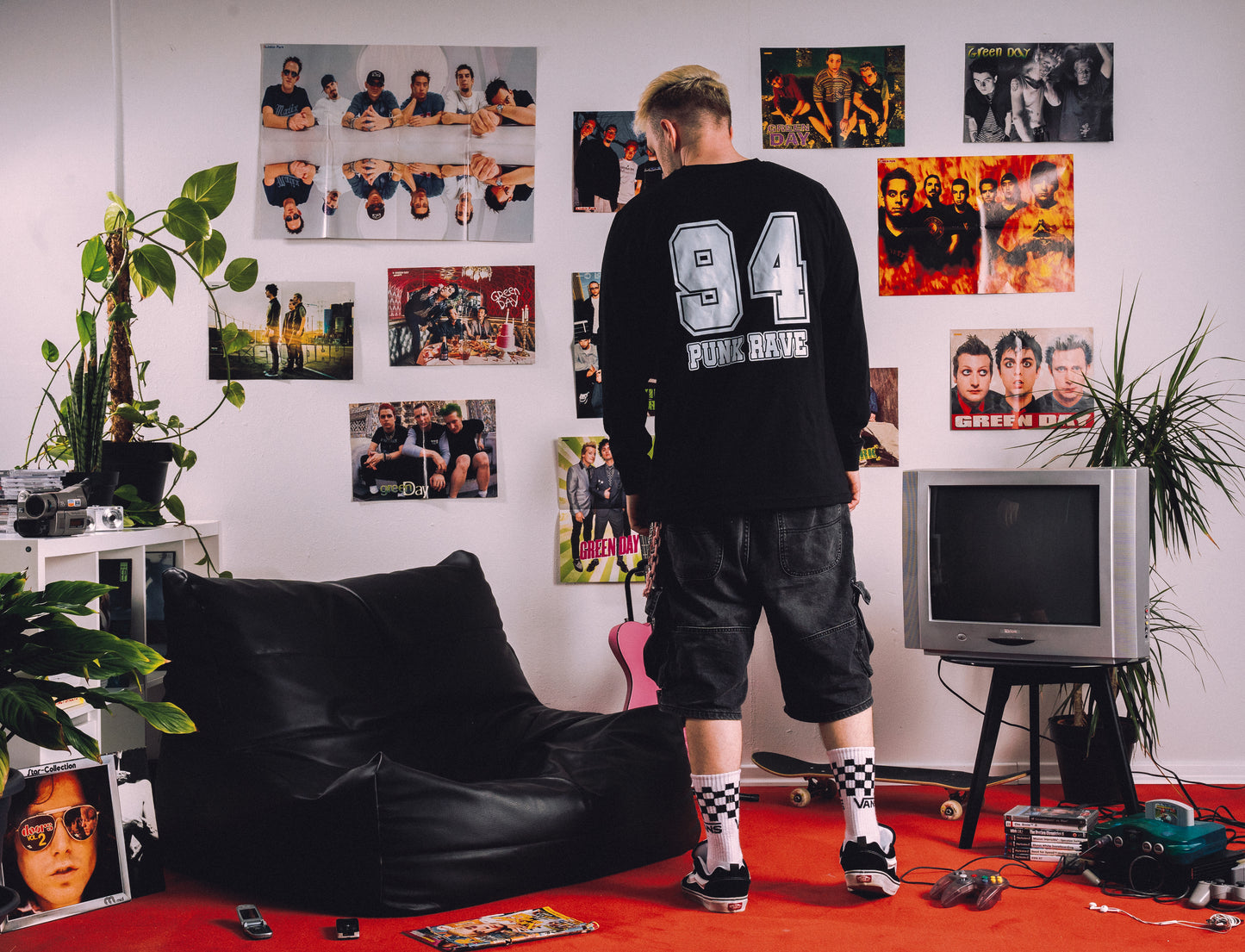 'PUNK RAVE' COLLEGE LONGSLEEVE
