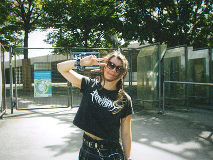 'PUNK RAVE' CROPPED TEE