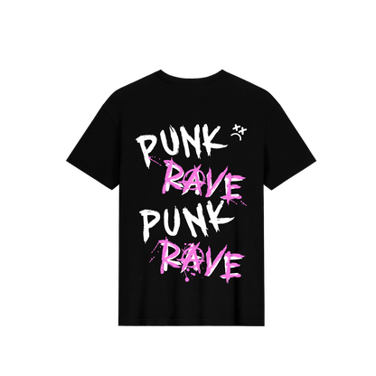 STVW 'PUNK RAVE' TEE BLACK