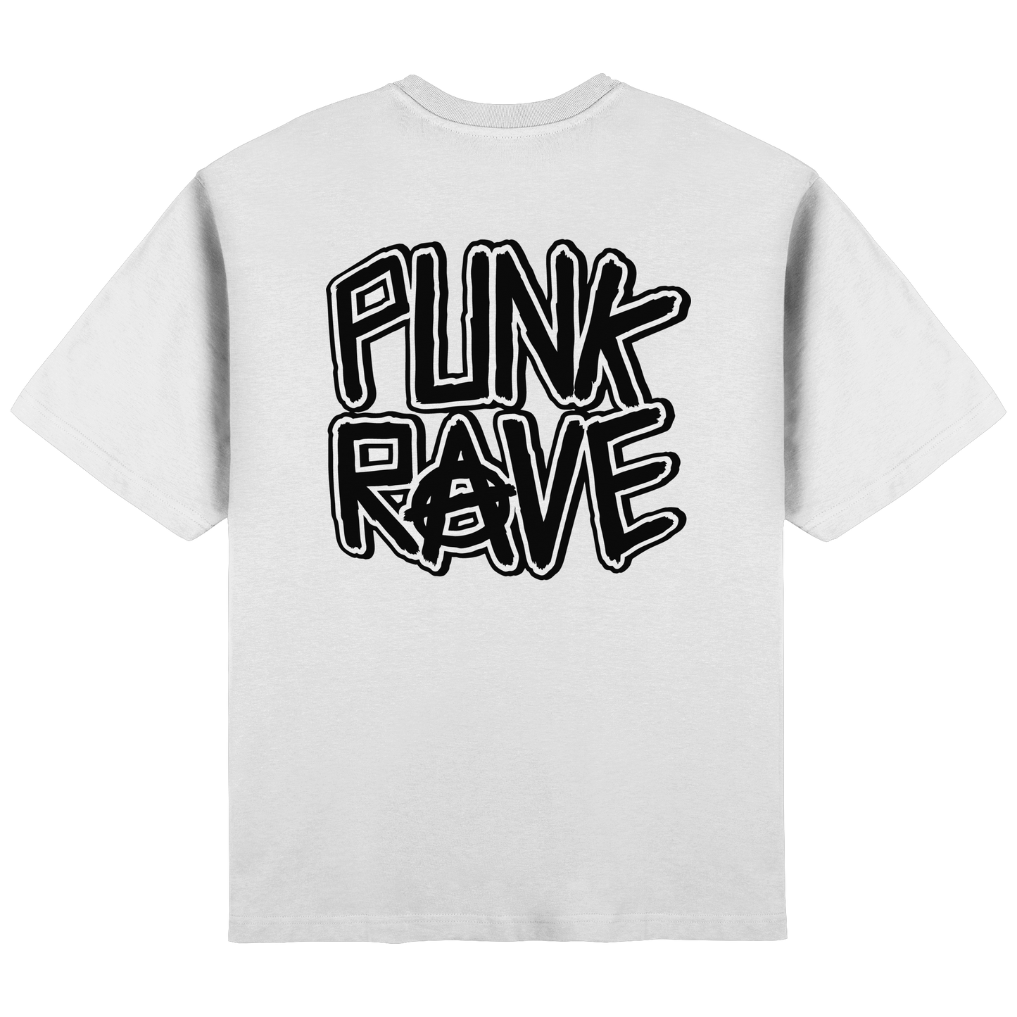 'PUNK RAVE' LOGO TEE WHITE