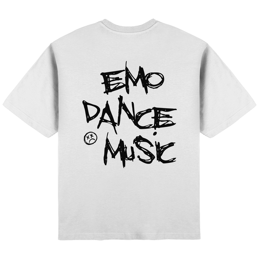 'EMO DANCE MUSIC' TEE WHITE