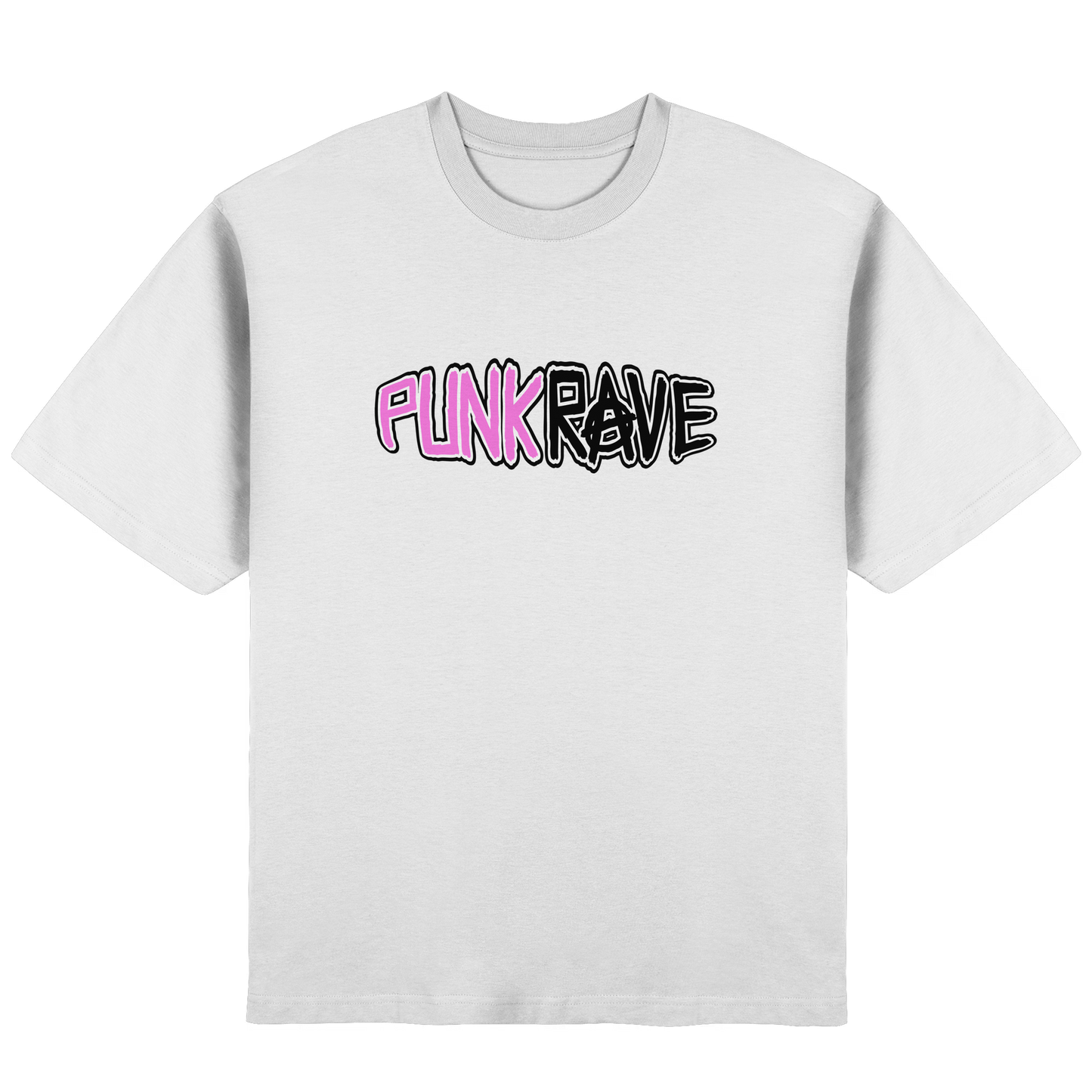 'PUNK RAVE' LOGO TEE WHITE